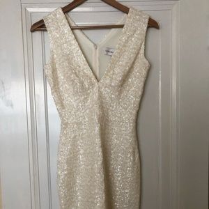 White sequin Dress the Population dress! Stunning!